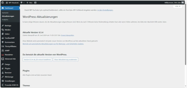 WordPress-Aktualisierungen Sicherheit und Updates