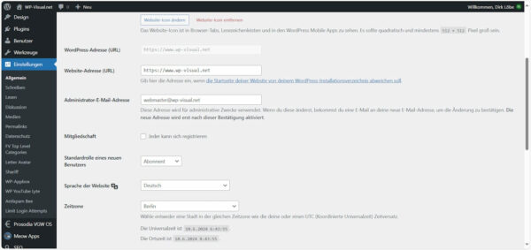 WordPress Domain ändern