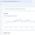 Screenshot der Google Search Console mit Leistungs- und Indexierungsberichten einer Webseite