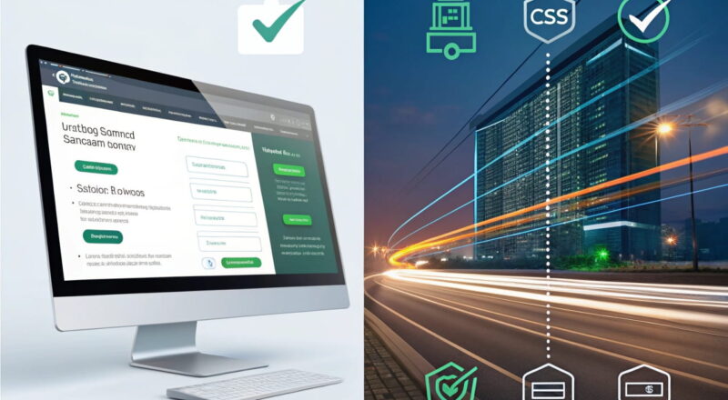 Vergleich: Statische Nischenseite mit HTML und CSS vs. dynamische Website mit CMS und Datenbank.